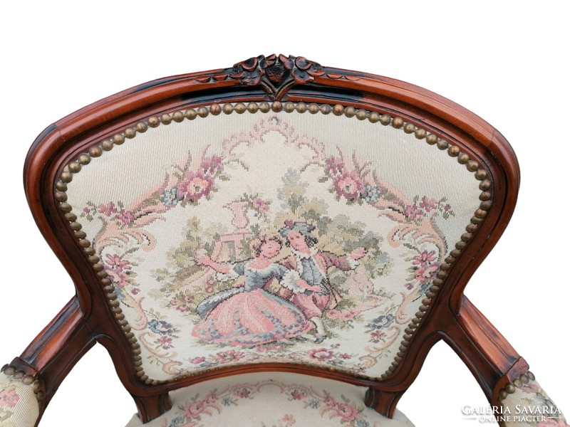 Neobaroque tapestry armchair