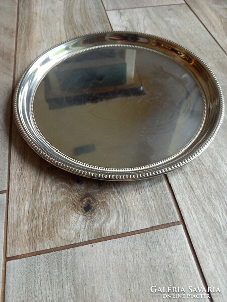 Nice old silver plated tray (25 cm)