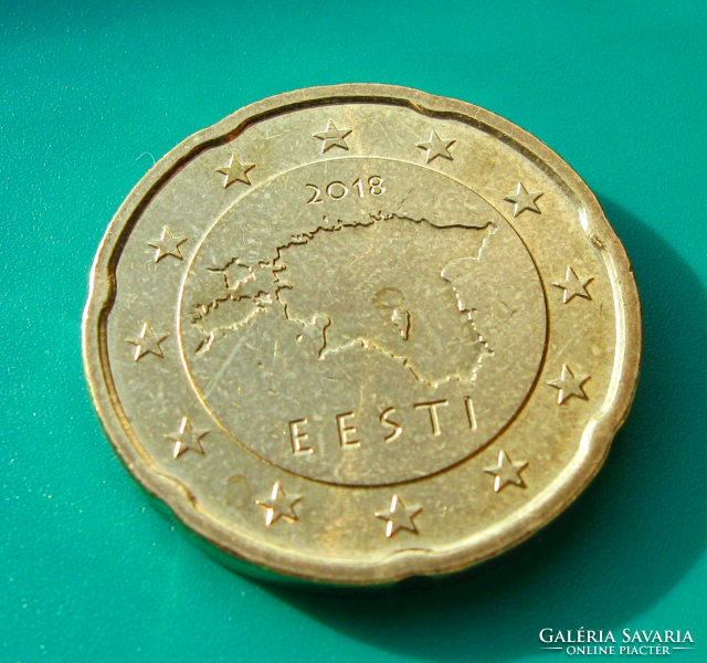 Estonia - 20 euro cents - 2018