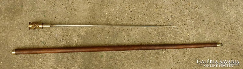 2. Vh. Nazi German insignia dagger stick, walking stick can be pulled apart