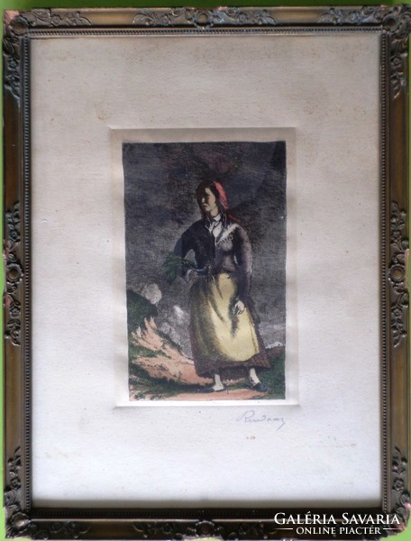 Gyula Rudnay: shepherd girl