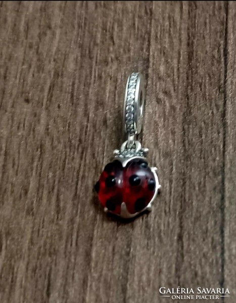 Pandora red ladybug pendant