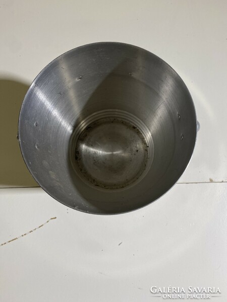 Retro aluminum ice bucket, German, 20 x 20 cm. 4875