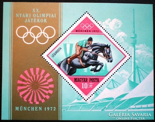 B91 / 1972 Olimpia - München blokk postatiszta