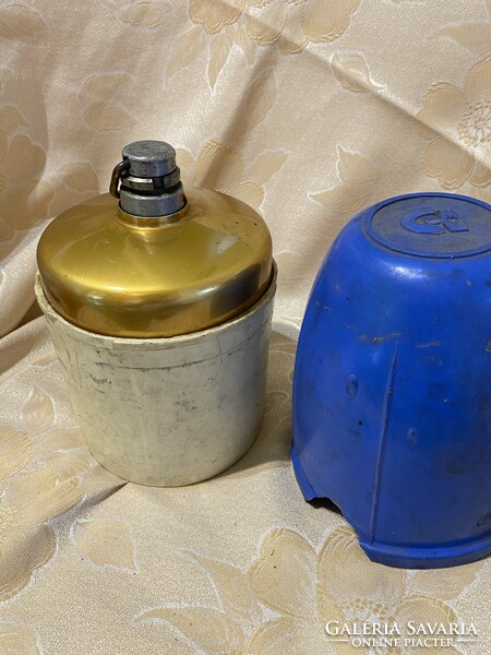 Retro camping gas bottle