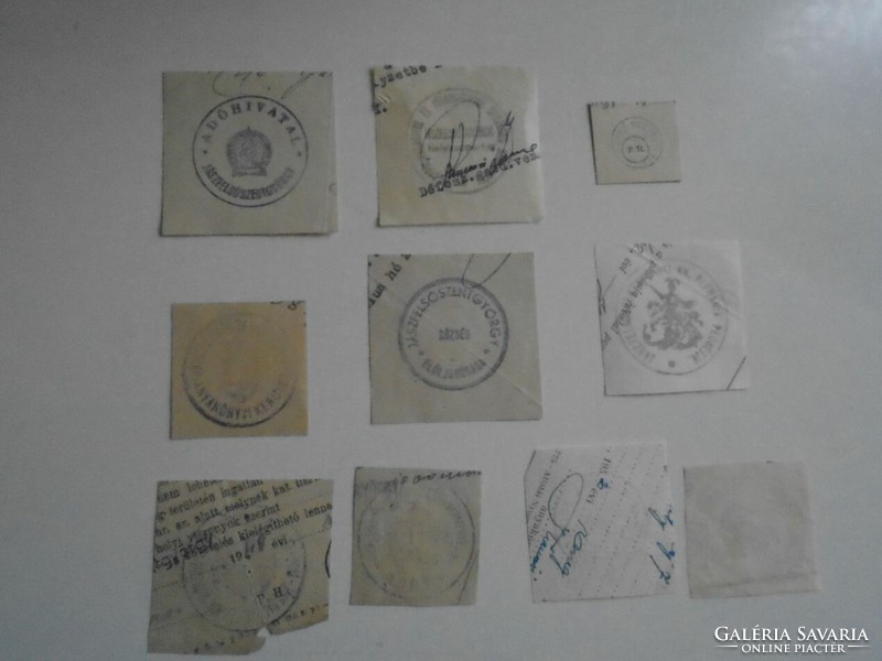 D202310 Jászfelsőszentgyörgy old stamp impressions - 8 pieces approx. 1900-1950's