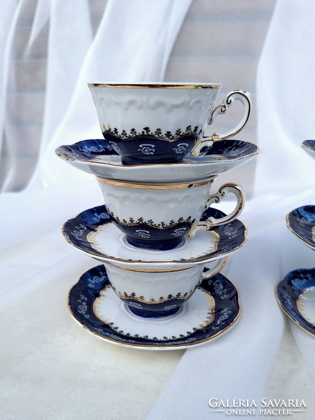 Zsolnay pompadour coffee cup set