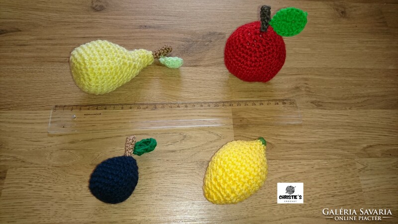 Crocheted toy fruit pack