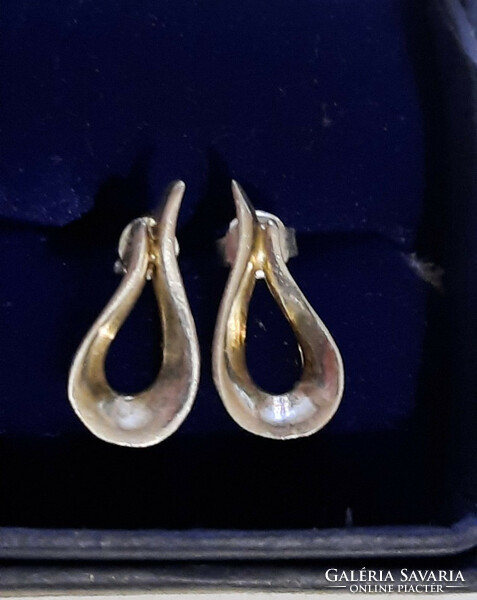 Silver, showy earrings