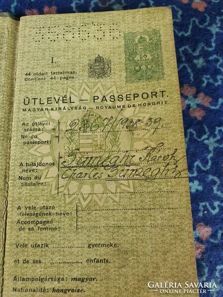 Horty-era passport