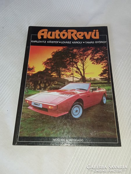 Tamás Karlovitz-lovász - car review - technical book publisher, 1986