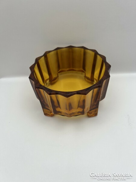 Art deco glass bowl, size 12 x 7 cm. 4920