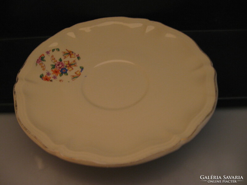 Retro Sarreguemines virágcsokros tányér