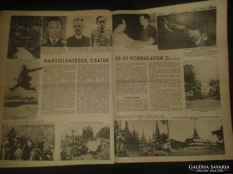 1942 Magyar Futár, Rajniss Ferenc II. VH képes heti lap 8 II. évfolyam 13 szám )