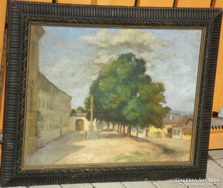 Unknown painter: street view / private 1918