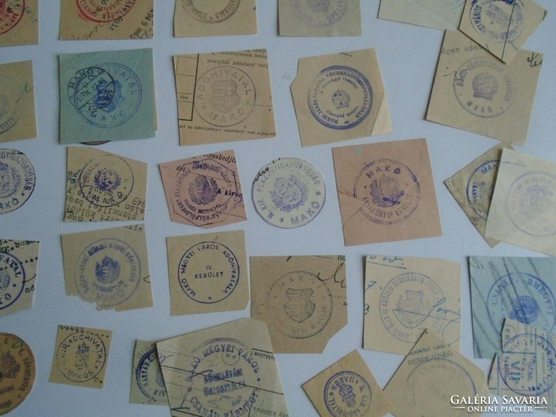 D202357 MAKÓ régi bélyegző-lenyomatok  59  db.   kb 1900-1950's