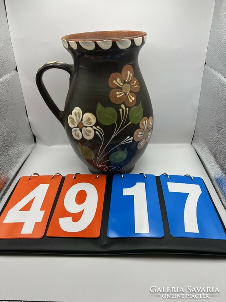 Sárospataki glazed ceramic bowl 26 cm. 4917