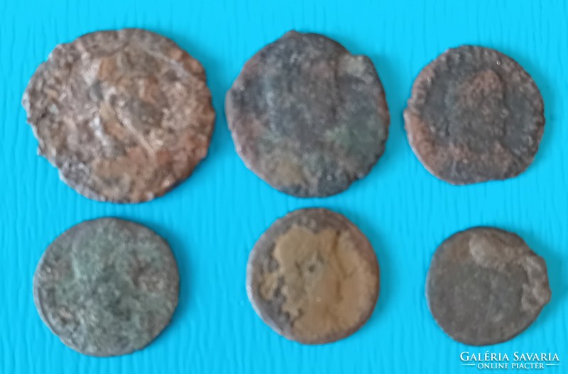 6 Roman small bronze