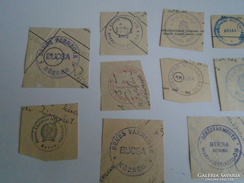 D202331 buca old stamp impressions 16 pcs. About 1900-1950's