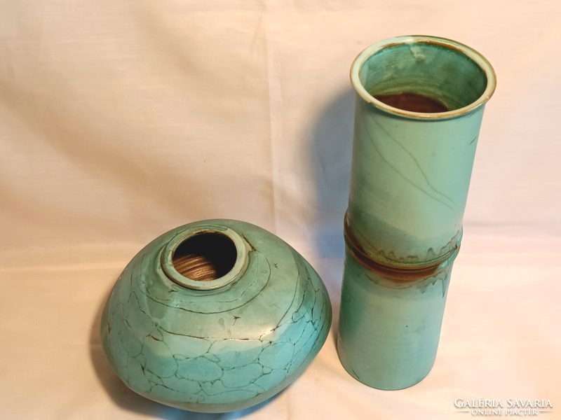 Pair of art deco ceramic vases