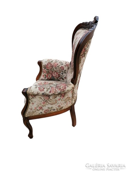 Barokk fotel gobelines kárpittal