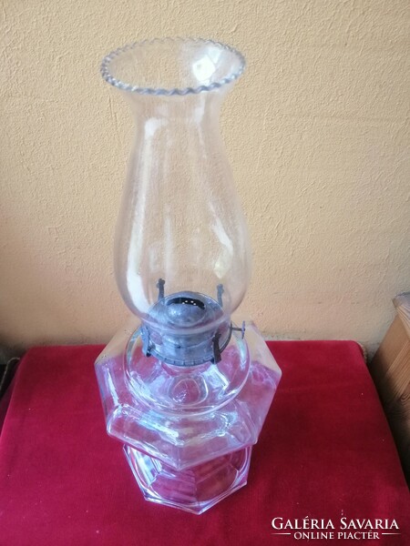 Large (45 cm.) Table kerosene lamp.