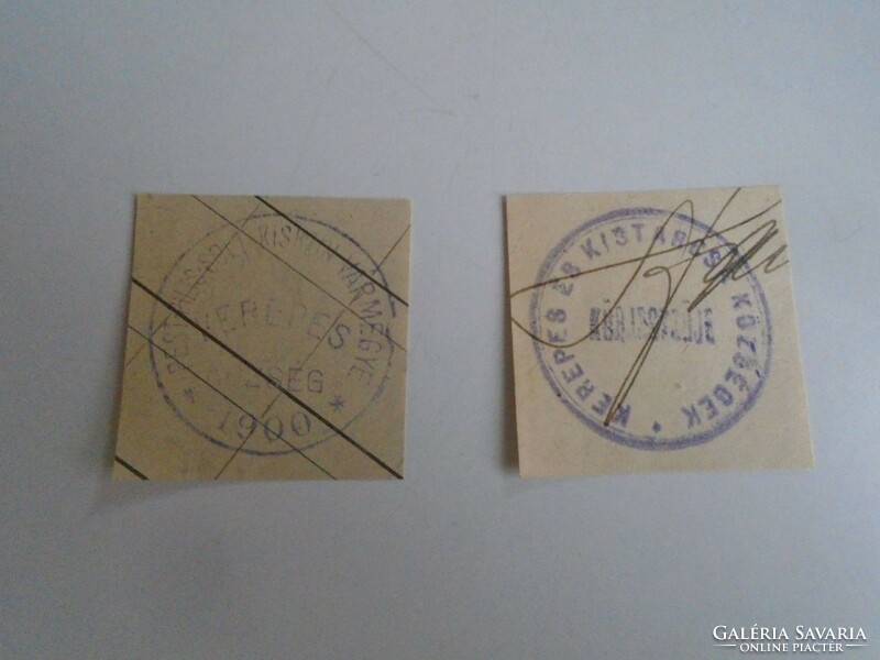 D202350 KEREPES  régi bélyegző-lenyomatok   2  db.   kb 1900-1950's