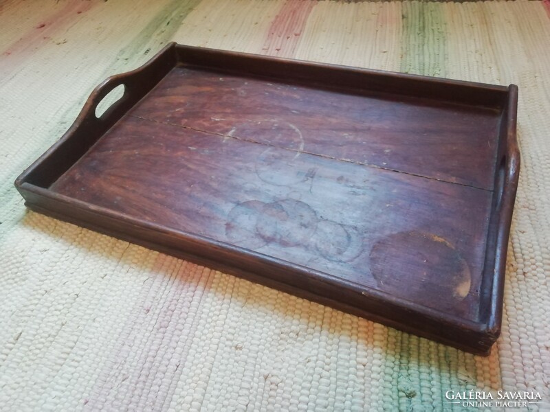 Old country wooden tray