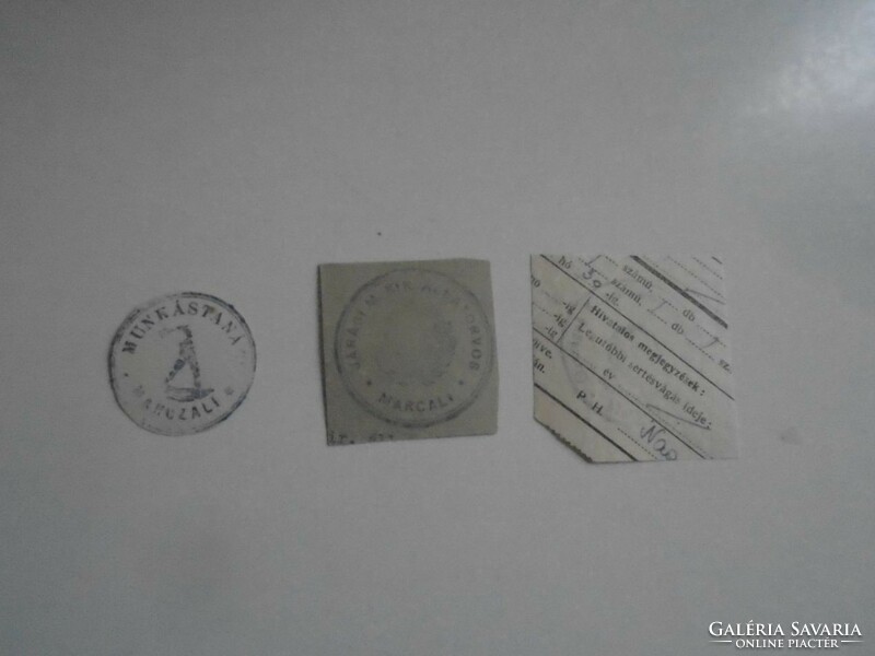 D202322 Marcali Marczali old stamp impressions - approx. 1900-1950's