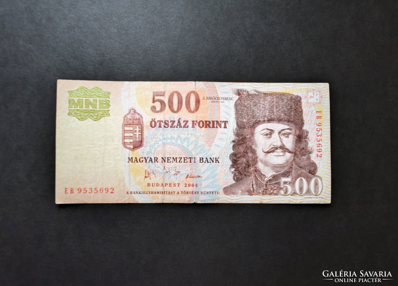 500 Forint 2006 EB, F+, emlékkiadás