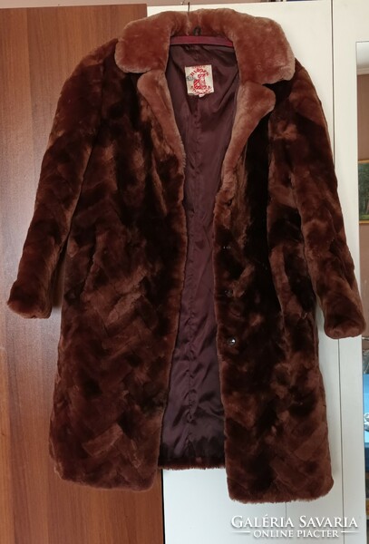 Vintage pannonian fur from Szeged. Fur coat at least 50 years old.