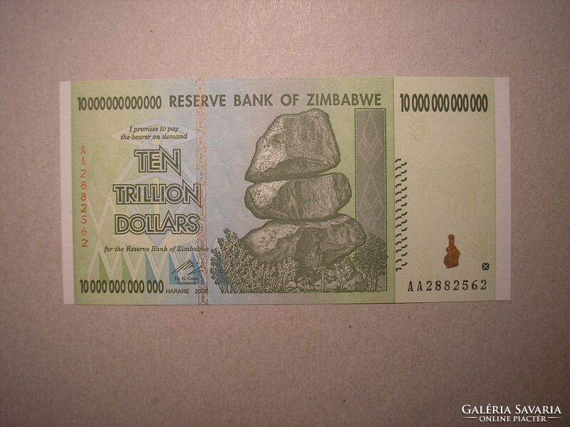 Zimbabwe - 10 000 000 000 000 Dollars 2008 UNC