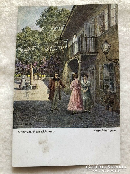 Antik, régi képeslap - Postatiszta                         -6.