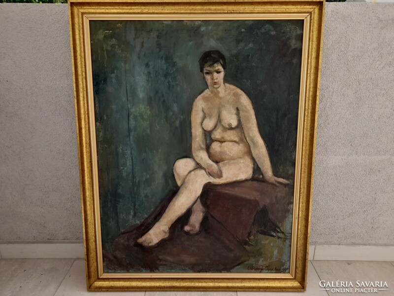 HUF 1 Tivadar Abonyi (1887 - 1968) nude painting