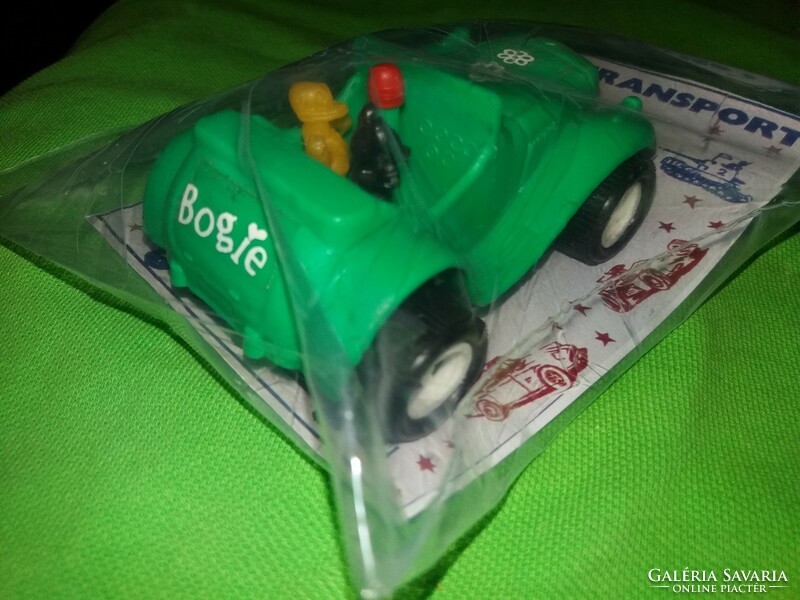 Retro Hungarian traffic goods bazaar unopened package disney buggy green plastic car 11cm according to pictures