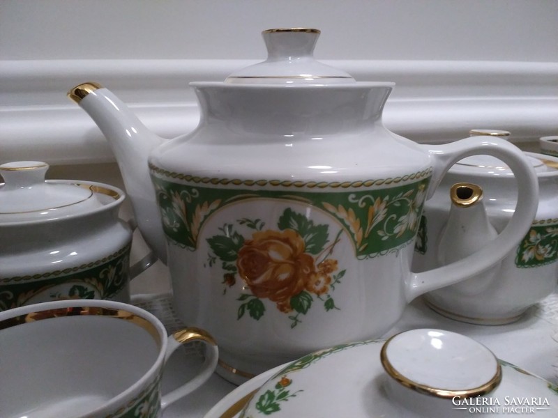 Immaculate, Ukrainian porcelain tea set, 29 pieces for twelve people! 1975-1985/Ternopil