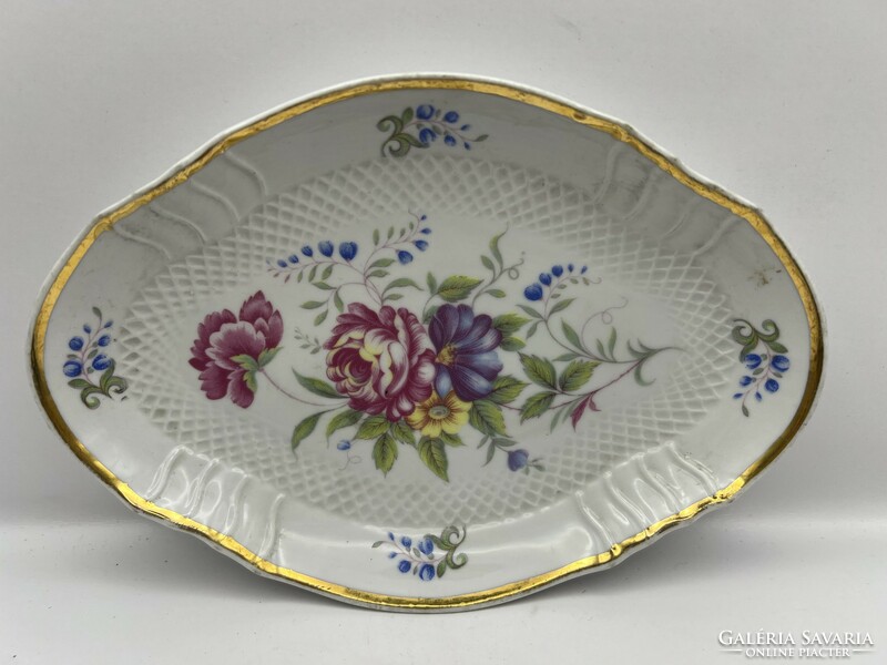 Hollóháza porcelain bowl, size 18 x 13 cm. 4959