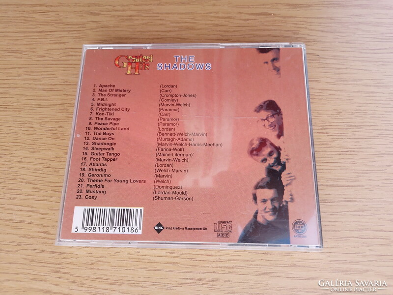 The Shadows - Greatest Hits CD (Made in Hungary - VTCD)