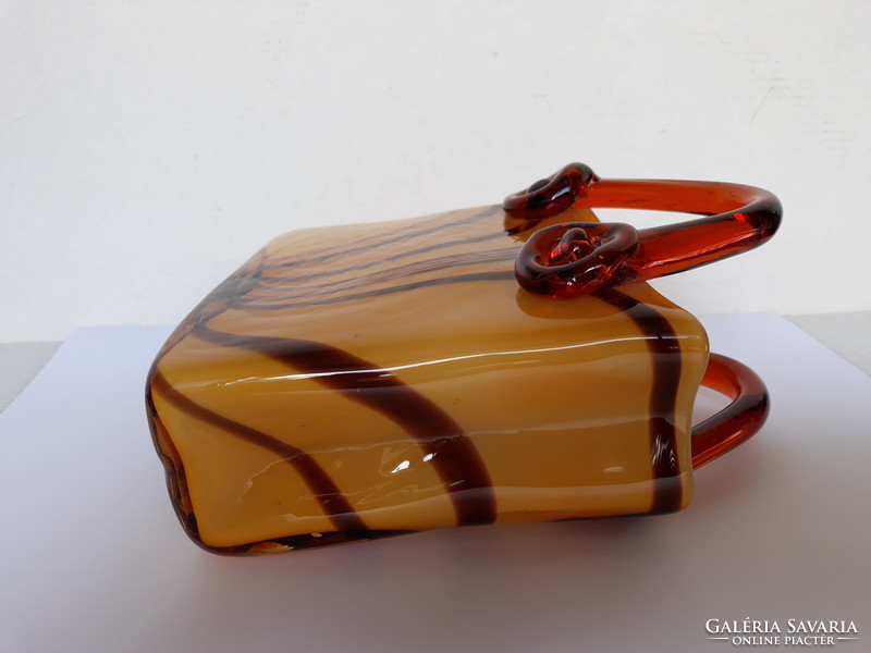 Gyönyörű Muránói üveg táska váza