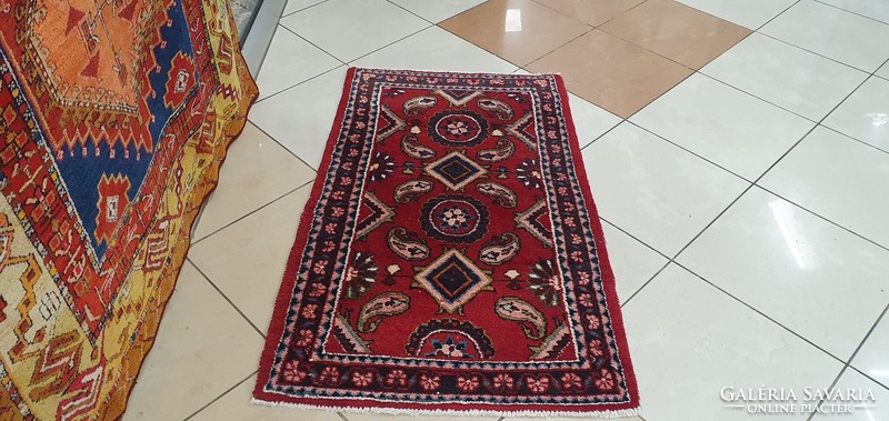 3287 Iranian hamadan hand-knotted Persian carpet 70x120cm free courier