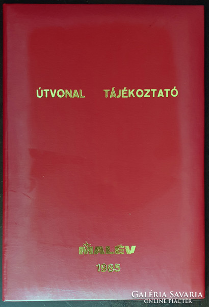 MALÉV - Útvonal tájékoztató 1985 - Lázár György