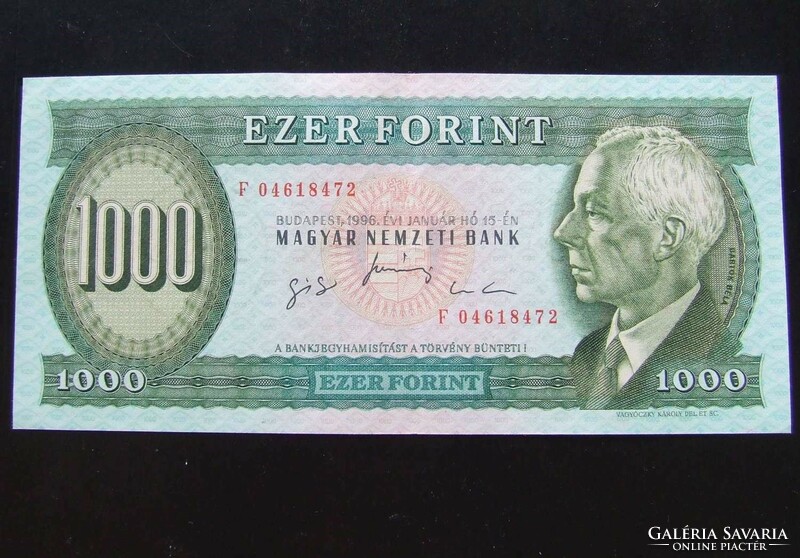 1000 forint 1996 "F" sorozat - A 2. LEGRITKÁBB TÍPUS!