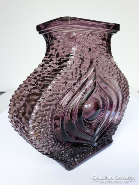Retro oberglass purple glass 