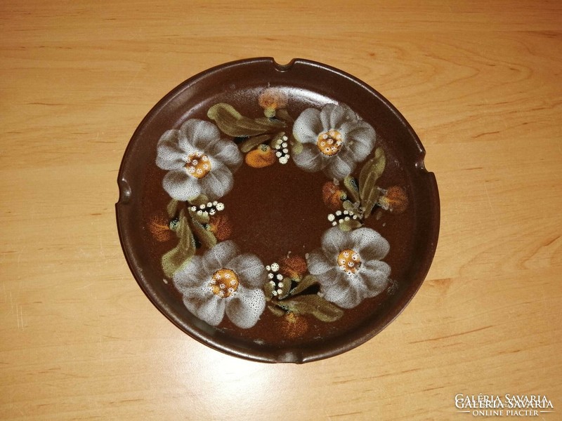 Retro ceramic ashtray - diam. 15.5 cm (20/d)