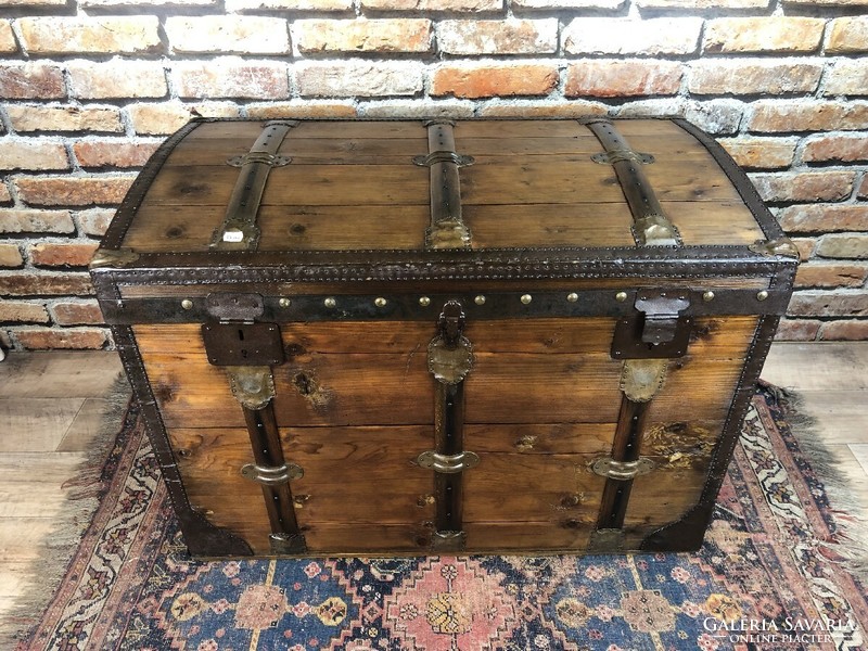 Antique furniture, old traveling chest 1.