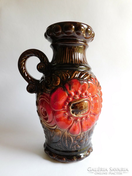 Scheurich retro ceramic vase 28 cm - mid century