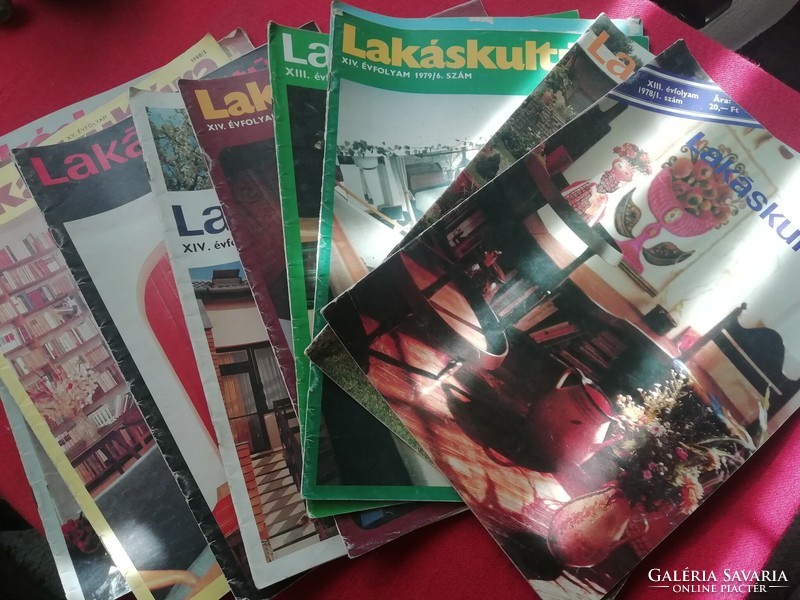Retro apartment culture magazines, newspapers, 11 pcs