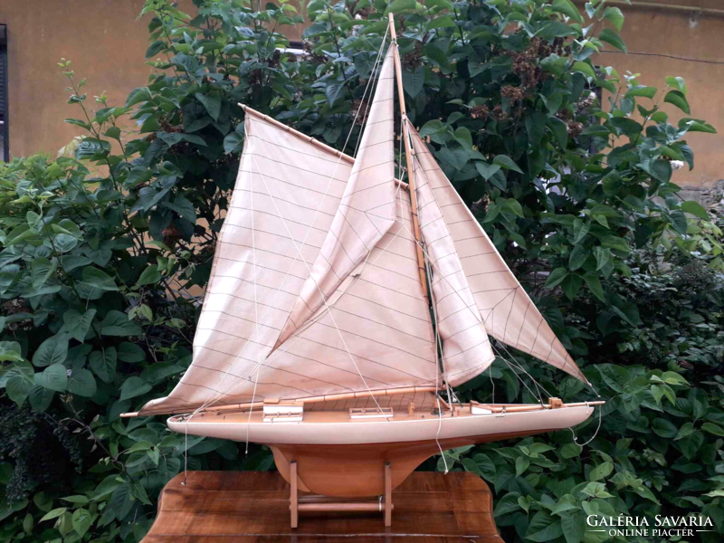 100x100 cm. Vitorlás hajó modell.