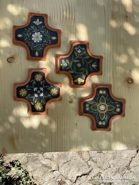 Cross with floral pattern