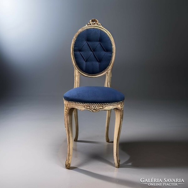 Shabby vintage Provence szék új kárpittal
